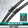 Silicone & rubber  Front Wiper Blades Set For Mazda CX-5 KF 2017 - 2023 Windshield Windscreen Window Brush 24"+18" 1
