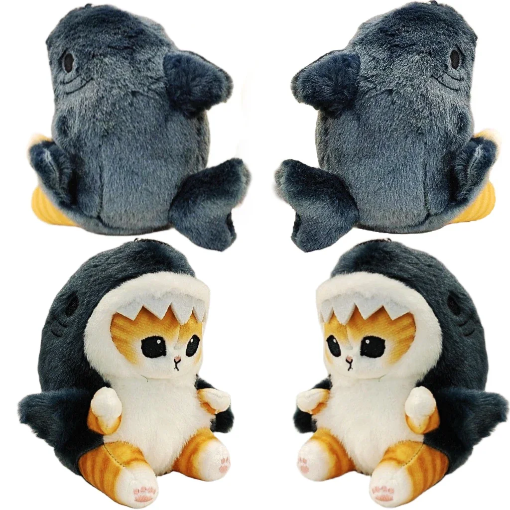 Cute Shark Cat Fried Shrimp Cat Plush Doll Pendant Doll Beautiful Room Car Bag Decoration Pendant Opening Holiday Gift