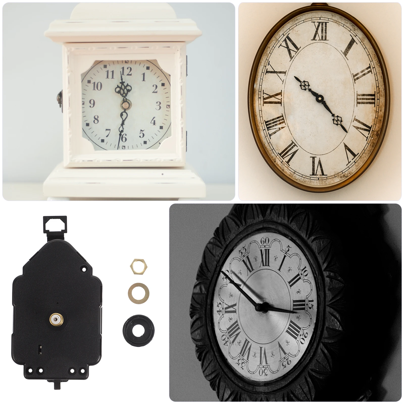 Silent Swing Movement Mechanism Pendulum Quartz Wall Clock Parts Kit Replacement 6168 Clock Motor High Torque