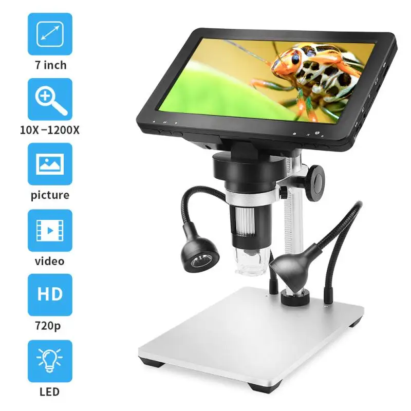 Hd7InchScreenElectronMicroscopeDm4Microscope1600XWifiHandheld
