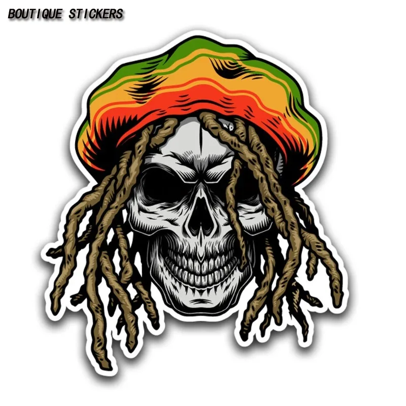 

Skull Personality Sticker Car Motorcycle Helmet Trolley Case Laptop Custom Waterproof Vinyl Appliqué