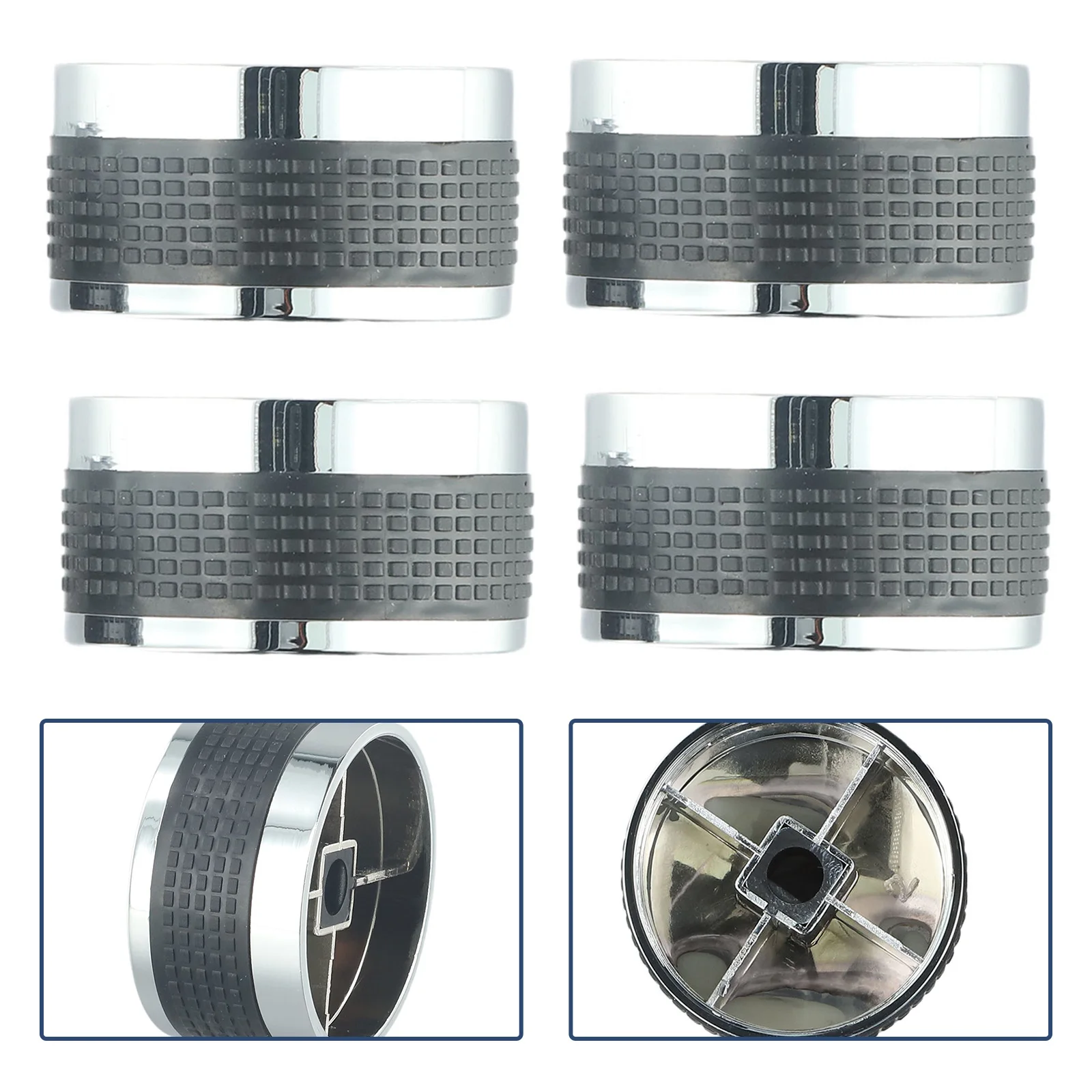 4pcs Rotary Switch Control Knobs Gas Grill Control Knobs Replacement for BBQ Gas Grills for Oven Stove Round Accessories