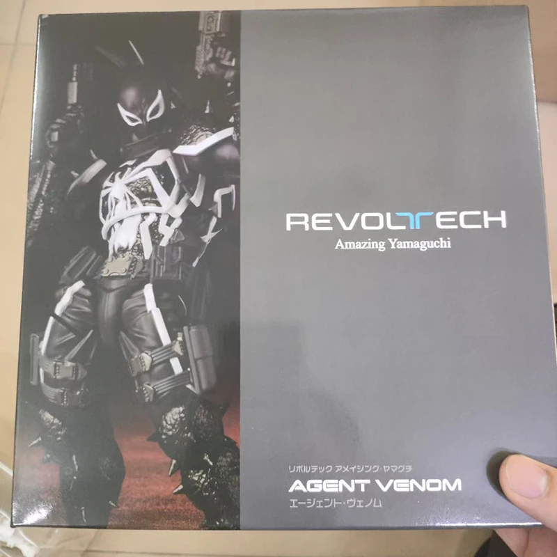 New Venom Revoltech Amazing Yamaguchi Figures Agent Venom Anime Figure Model Eugene Thompson Revoltech Figure Collection Gift