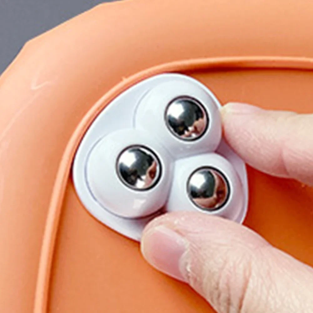 Self adhesive wheels 4Pcs Universal Pulley Rotating Mute 4 Beads Ball Furniture Storage Box Bedside Table Move Accessories