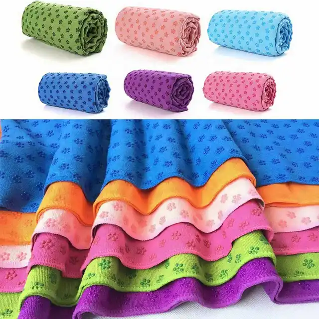 183*63cm Yoga Non-Slip Mat, Ultra-Fine Fiber, Thickened and Widened, Pvc Plum Blossom Dot Yoga Mat, Home Sweat-Absorbing Exercise Auxiliary Mat, Foldable Sweat-Absorbing Yoga Fitness Mat, Yoga Mat 4