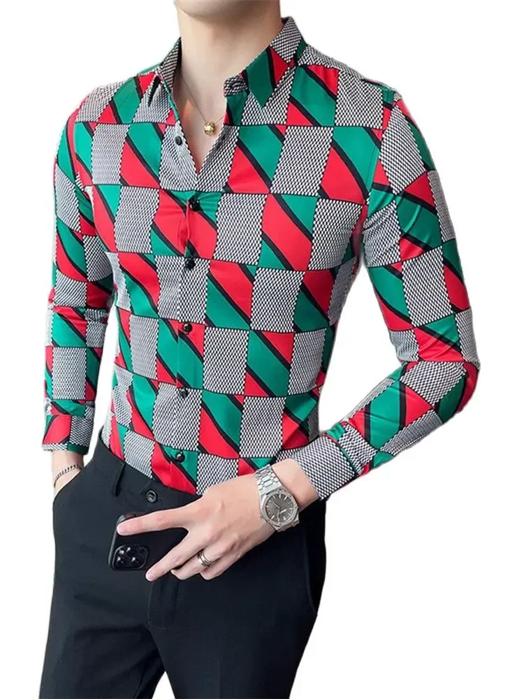 

Новинка весна-осень 2023, мужские тонкие повседневные тонкие мужские рубашки с длинным рукавом и лацканами