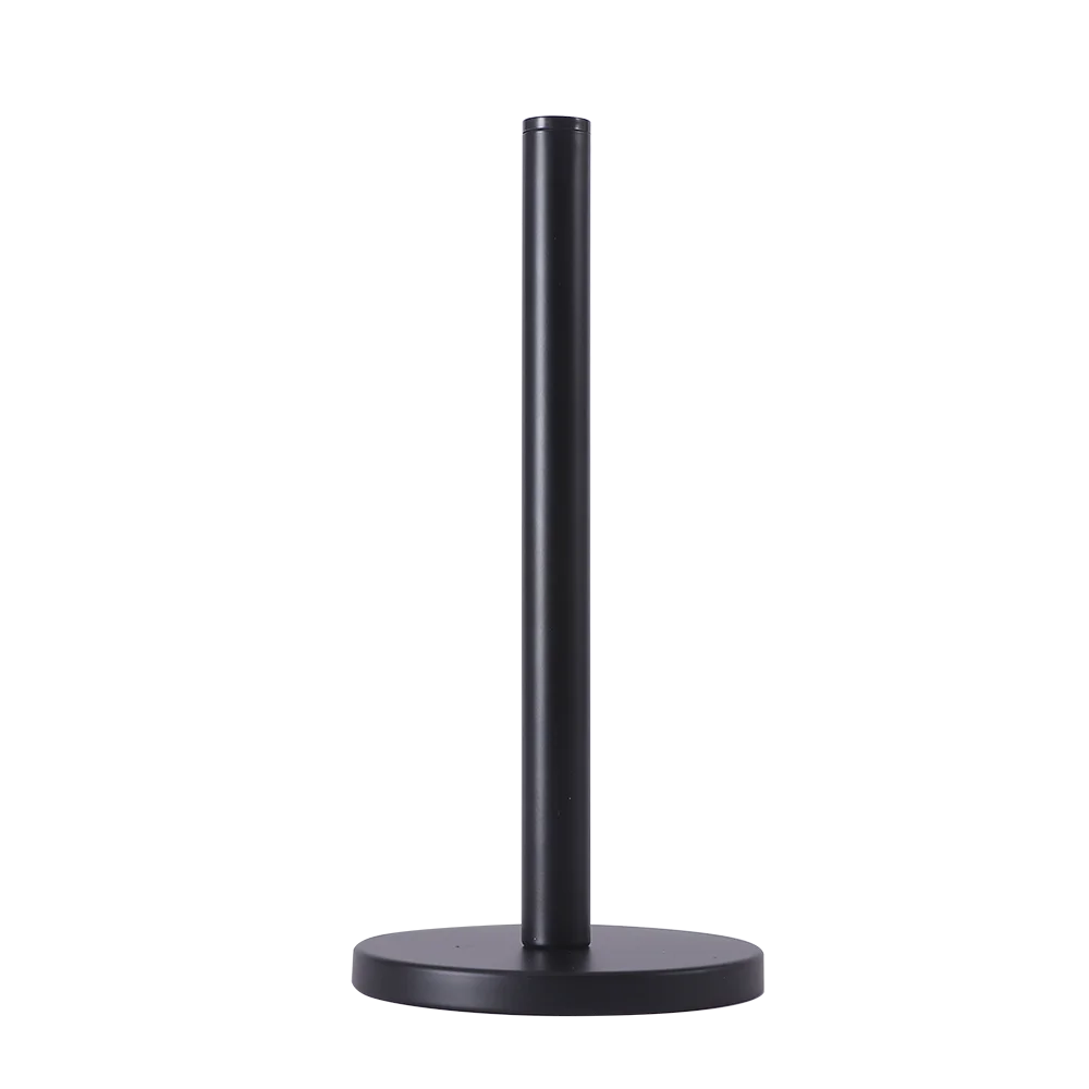 Black Paper Towel Holder Countertop Organization Free Standing Tissue Holder for Kitchen Bathroom 3