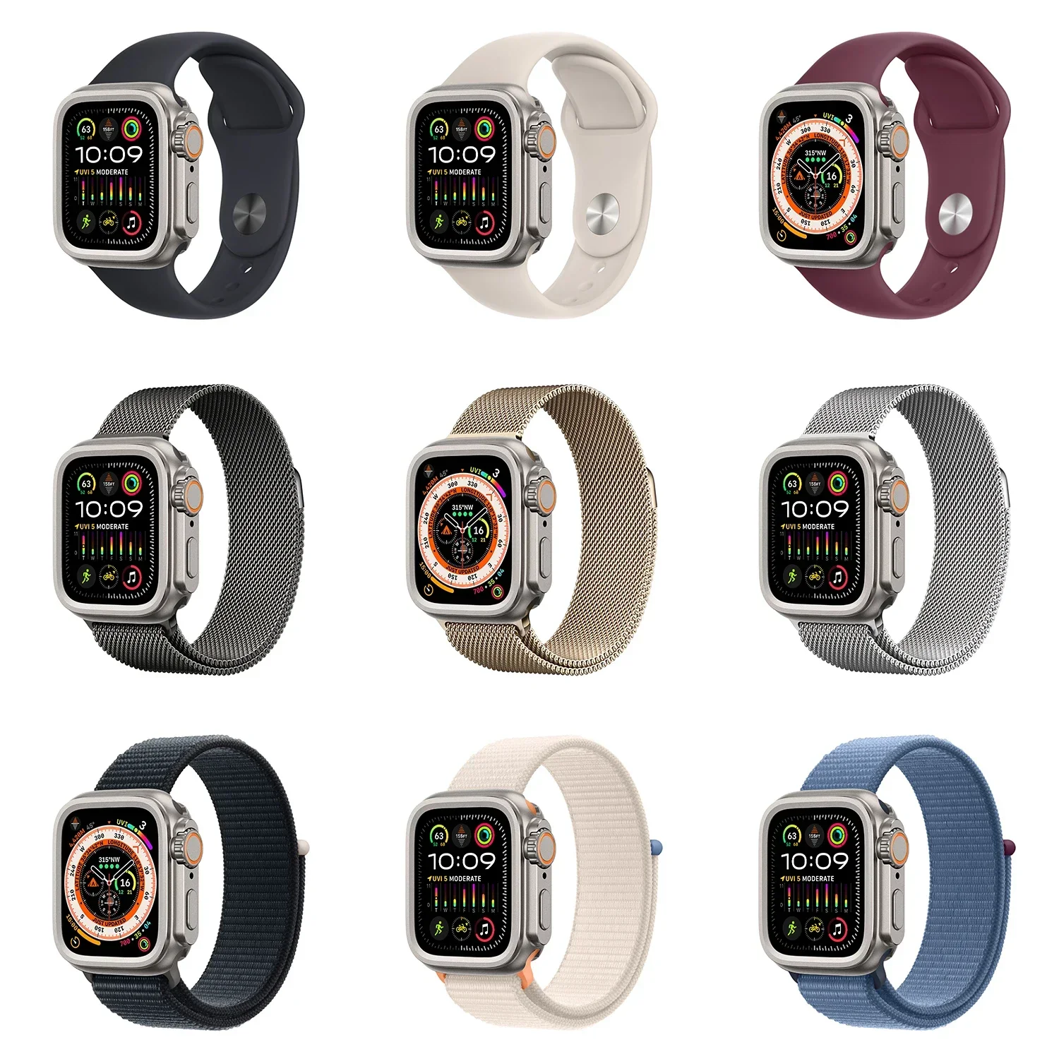 Zinc Alloy Protective Shell for Apple Watch - Premium Design Cover