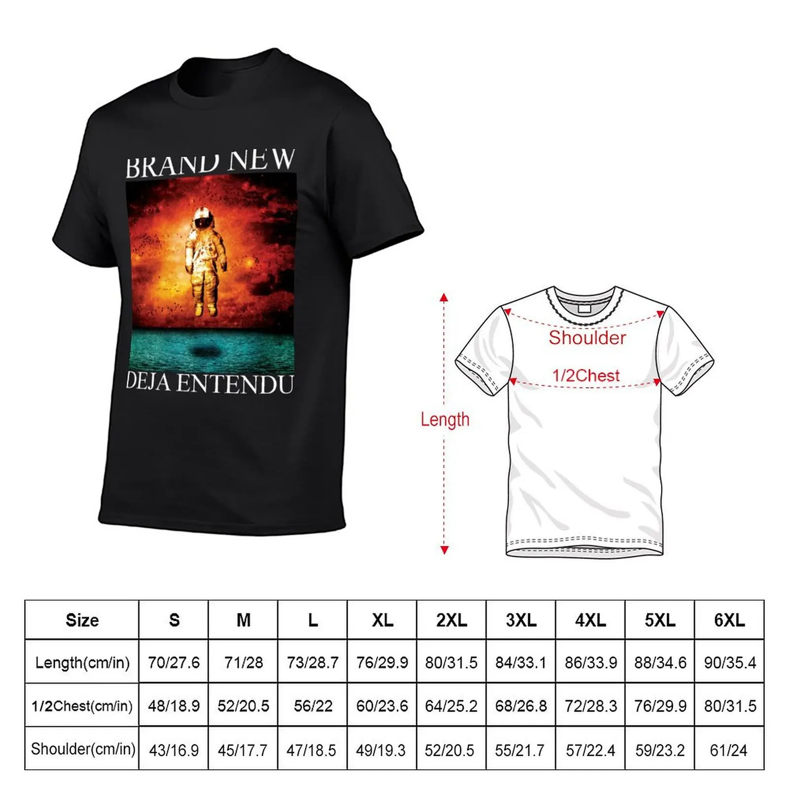 Brand New Deja Entendu T-Shirt quick drying plus size tops sweat T-shirts for men cotton