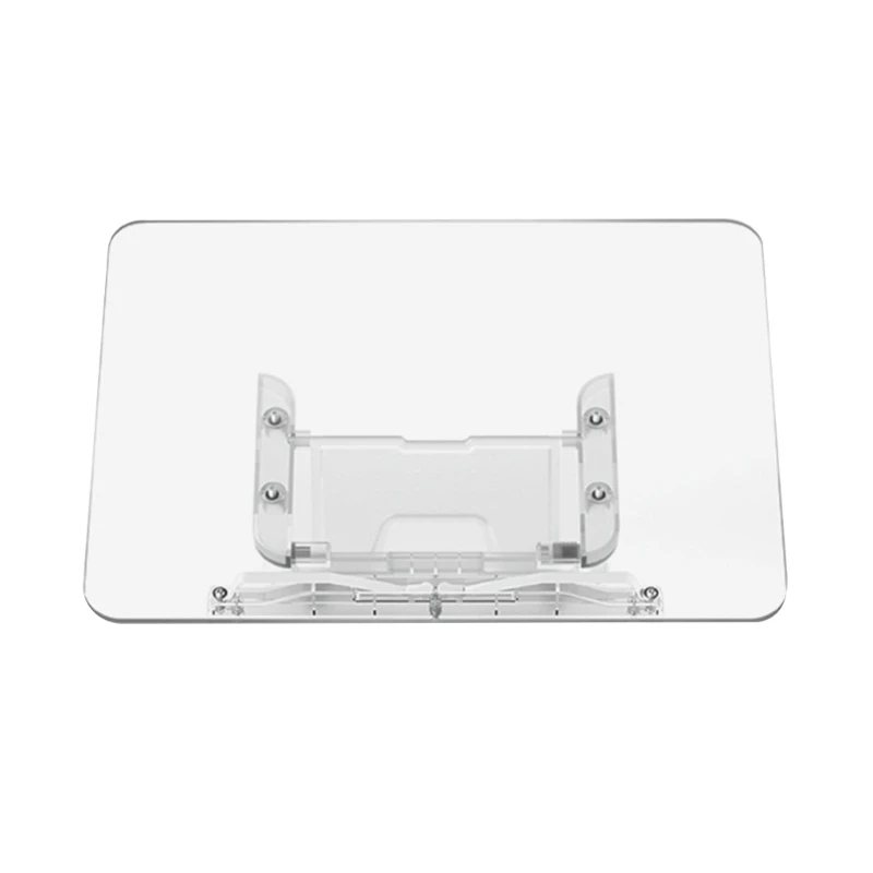 

Transparent Book Stand 13 Adjustable Height Portable Cookbook Holder Students Reading Bookstand Laptop Tablet Bracket P9JB