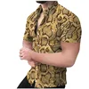 Men's Beach Dress Shirt 3D Print Summer Button Down Palmshadow Floral Short Sleeve Shirt Casual Slim Fit Party Hawaiian Shirts 1