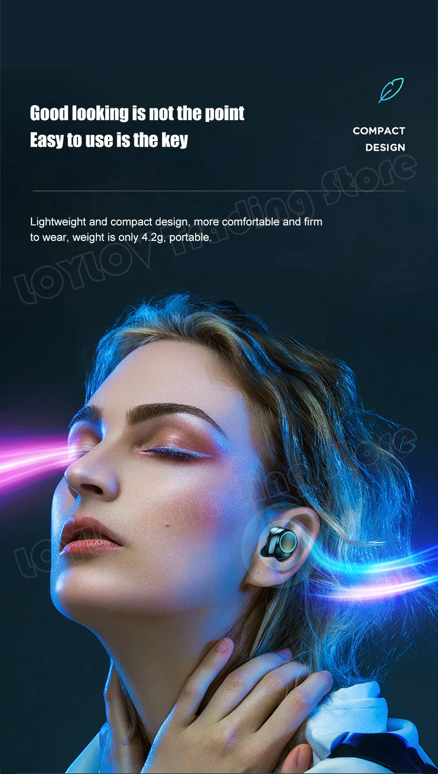 Bluetooth Earphones 3500mAh Charging Box TWS Wireless Headphones Stereo Sports Earbuds Bass Waterproof Touch Control Headset wireless headphones with mic