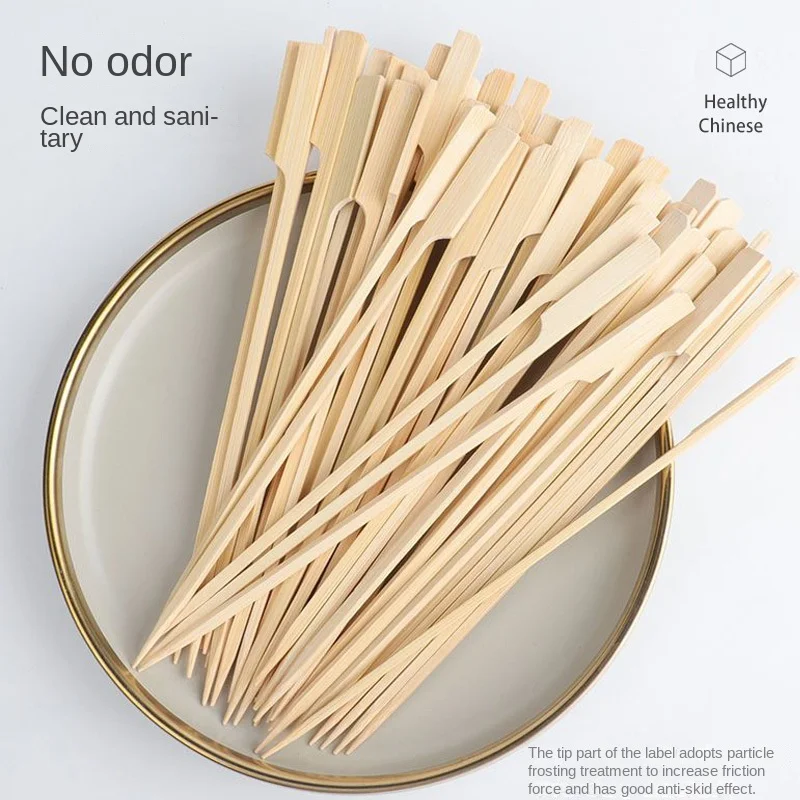 Barbecue Donut Fryer Disposable Skewers Prod Commercial Skewer Bobo Chicken Skewer Bamboo Stick with Handle