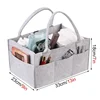 Tote Bag For Mommy Baby Diaper Storage Organizer Baby Stroller Tote Basket Felt Fabric Bag Multifunctional Felt Diaper Bags 4