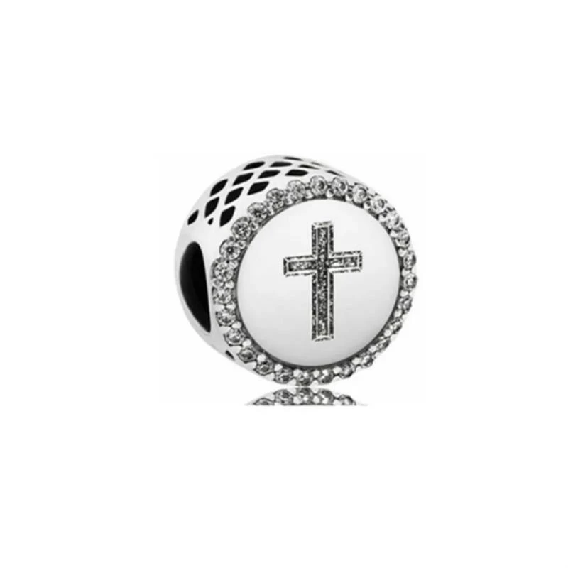 Hot Sale with Smiling Face, Cross, Love, Letters Family Forever Charm Bead Fit Original Silver 925 Necklace Bracelet DIY Jewelry 5