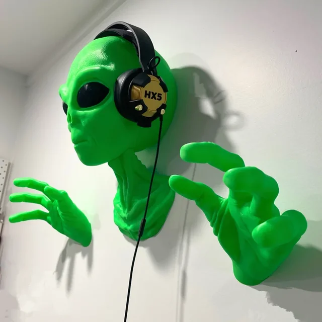 OVNI extraterrestre vert à 51 zones distales, ornement mural de salon d'étude, monstre d'organisation extraterrestre, cadeau d'amant de science-fiction 3