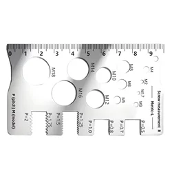 Portable Bolt and Nut Thread Measurement Gauge for Precision Crafting and Industrial Use (2pcs)