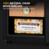 3 in 1 25L Electric Humidor with Hygrometer,Humidifier,Cooling Fan & Spanish Cedar Lining,Lights Control System 5