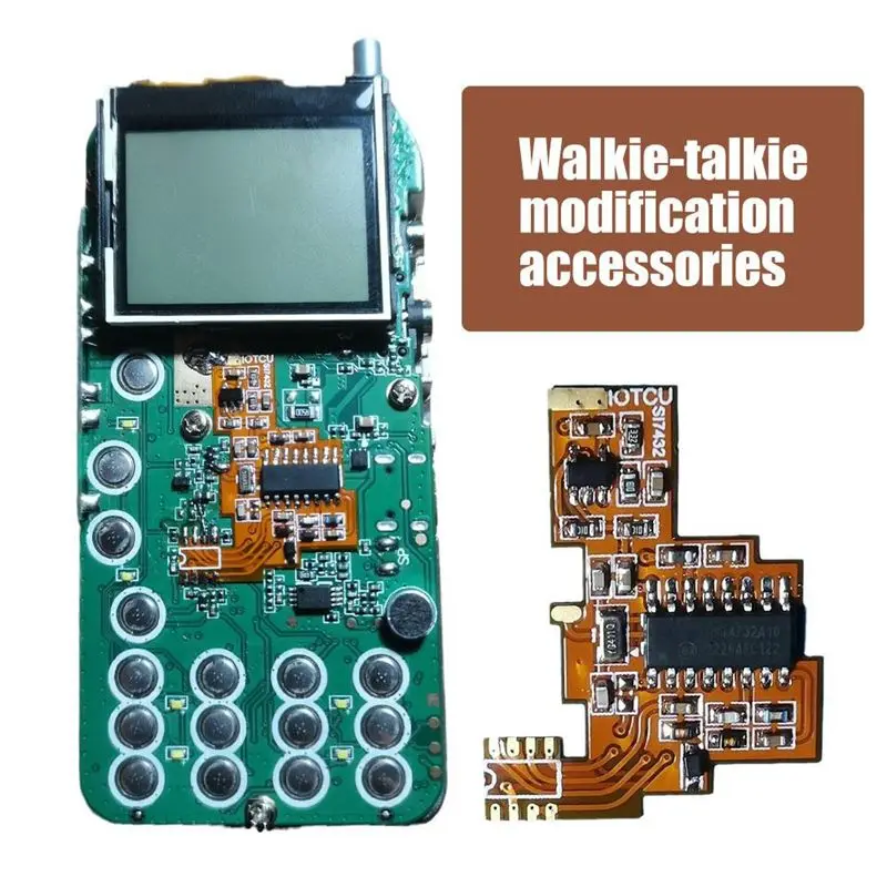 LC-For Quansheng K5 K6 SI4732 보드 FPC 수정 단파 전대역 수신+2X도넛 안테나+USB 프로그래밍 케이블