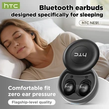 HTC 오리지널 슬리핑 이어버드 NE91 수면용 블루투스 무선 이어폰 소음 감소 긴 배터리 수명 측면 수면자에게 적합