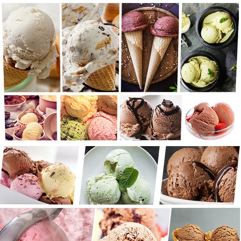 Italian Hard Ice Cream Refrigeration Machine 10 Liters Mixing Milk Slurry Freezer Cold Fruit Gelato Maker 6