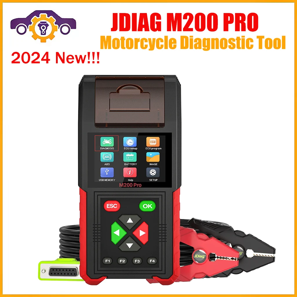 

Диагностический инструмент для мотоцикла JDiag M200PRO M200 Pro, обновленный Jdiag M200, поддержка программы смены ЭБУ, тестер аккумулятора для автомобиля