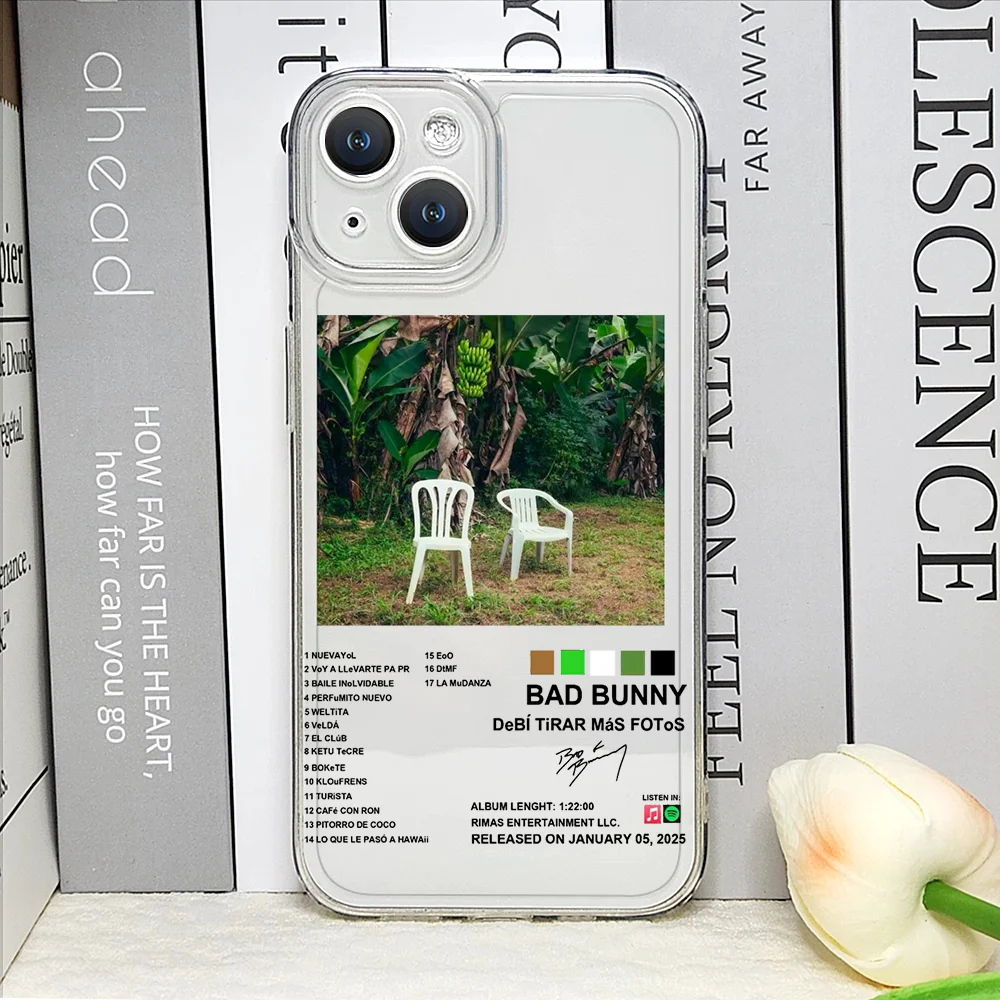 DTMF Debí Tirar Más Fotos Bad Bunny Transparent Phone Case Cover