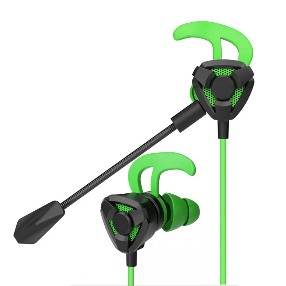 Headset Wired Earphone Gaming Noise Cancellation Earphones Microphone for Phone Tablet Laptop Game Parts