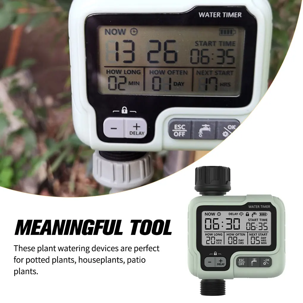 HCT-322 Automatic Water Timer Garden Digital Irrigation Machine Intelligent Sprinkler Used Outdoor to Save Water&Time 4