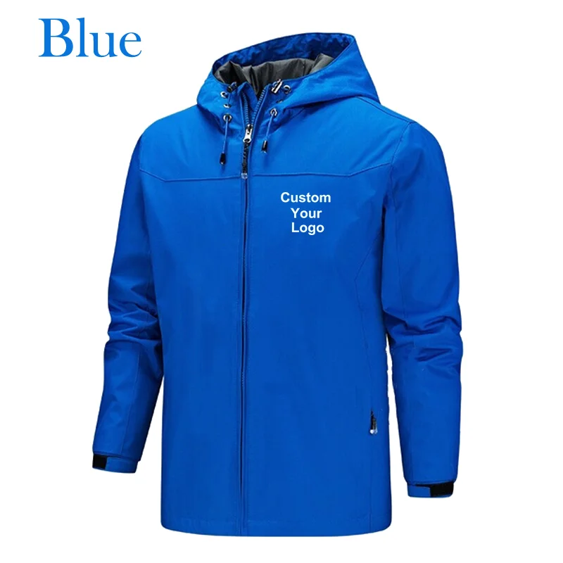 New men's Custom Your Logo Jackets Waterproof Windproof Breathable Jacket Men Fashion Outdoor Mountain&Hiking Softshell Jackets 4
