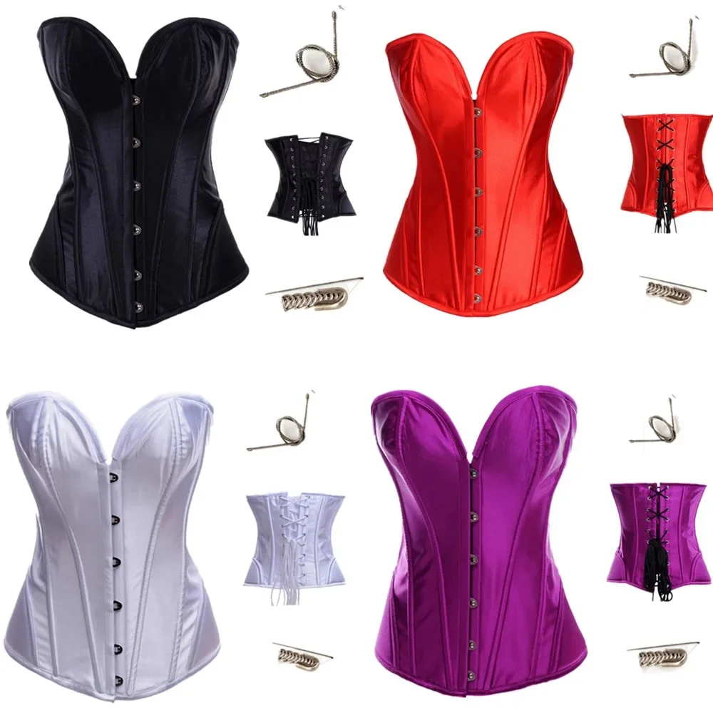 

Женский Готический корсет, сексуальный корсет со шнуровкой и стальными косточками