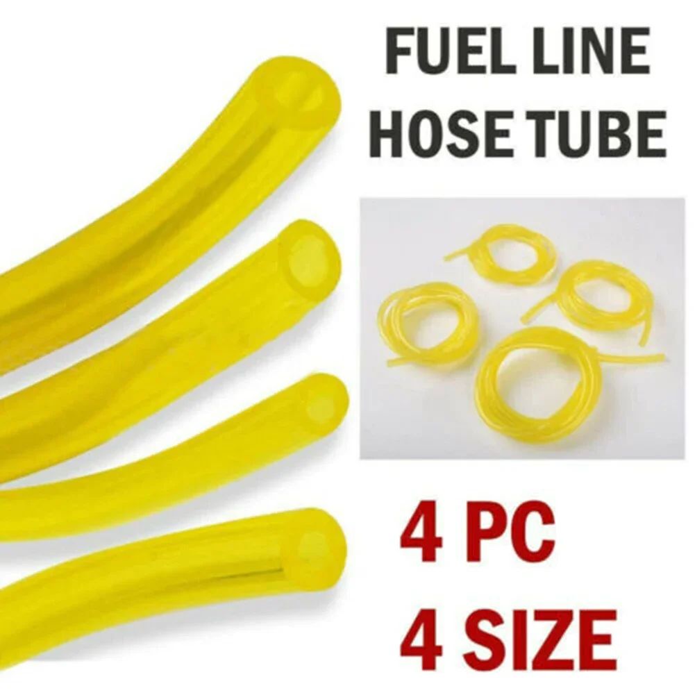Petrol Fuel Gas Line Pipe Hose Petrol Line For String Trimmer Chainsaw Saw Blower Grass Cutter Brushcutter Fittings 4PCS fuel hose fuel gas hose