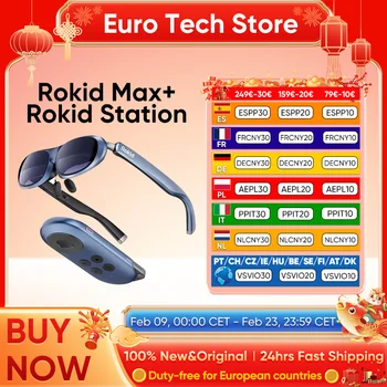 Nuovi occhiali Rokid Max Smart AR 3D Micro OLED 215 "schermo massimo visualizzazione FoV a 50 ° per telefoni schermo proiettato per PC All-in-One navidad