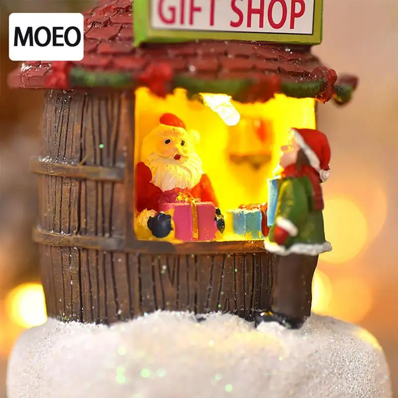 Christmas Decorations Snow House Village Resin Resin House Village Decorations Christmas Themed Crafts Living Rooms