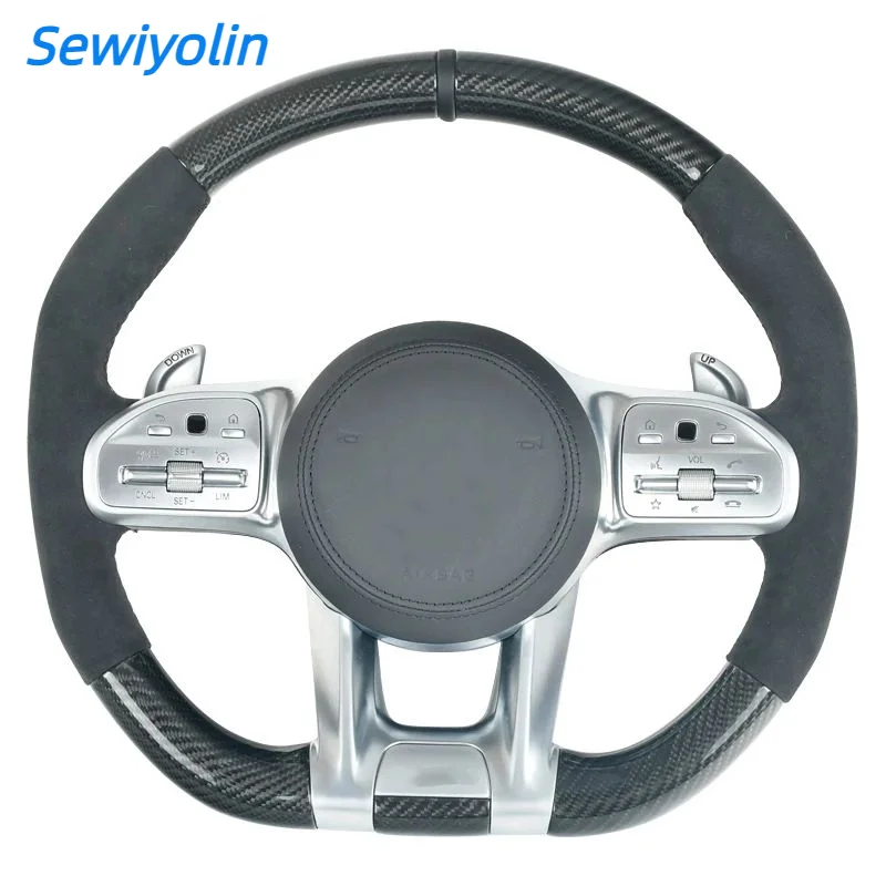 

For Mercedes-Benz AMG A-Class B-Class C-Class E-Class S-Class 05-22 Full Series Customized Carbon Fiber Steering Wheel Assembly