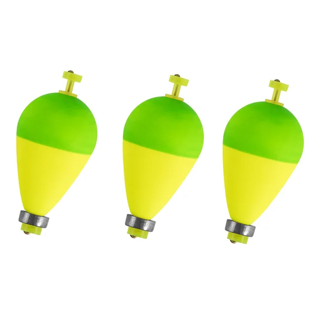 3pcs Fishing Weighted Bobbers Foam Floats Snap-on Pear Shape Buoy Bobber  Strike Indicator for Bottom Rig Bass Trout Crappie - AliExpress