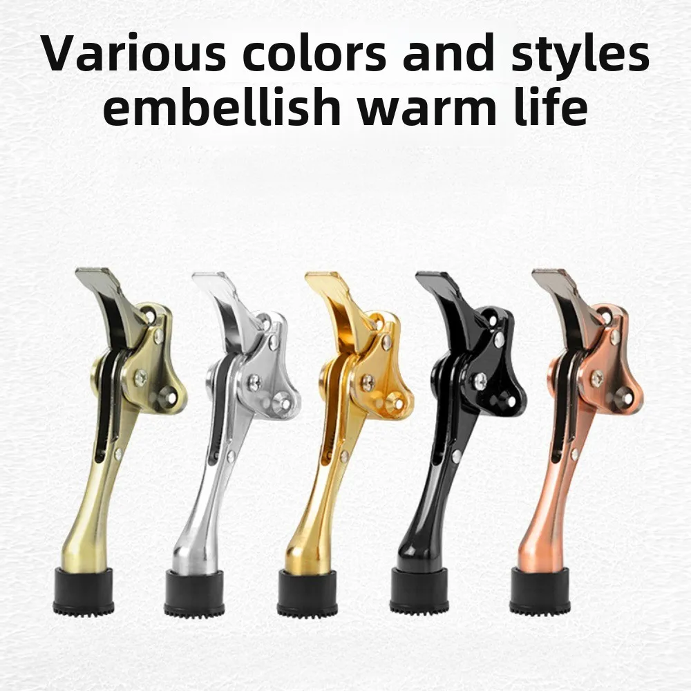 Door Stopper Heavy Duty Mute Zinc Alloy Door Stops with Non-Slip Rubber Tip Hidden Wall Protector Hardware door holder door stopper silicone door stopper door stopper bumpers