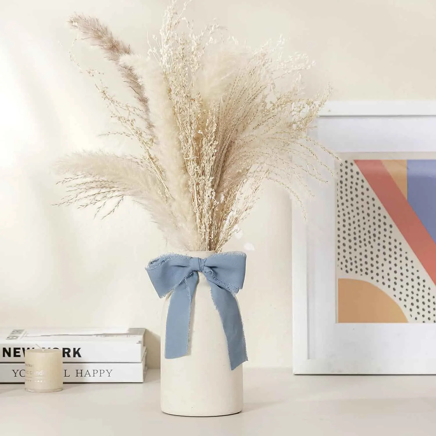 블루 쉬폰 롤 원단 리본, 묶음 리본 선물, 5 계량기 3 롤