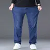 10XL Men's Classic Jeans Man Pants Oversize Plus Size FASHION JEAN Wide Leg Trousers Baggy Clothes Clothing Cargo Male Mens Slim 2