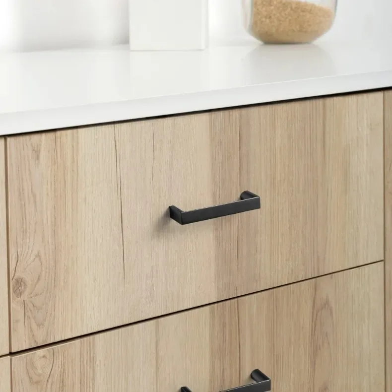 Goo-Ki Champagne Bronze Cabinet Pulls Black Cabinet Handles for Dresser,Wardrobe&Cupboard,Zinc Alloy Kitchen Cabinet Handles