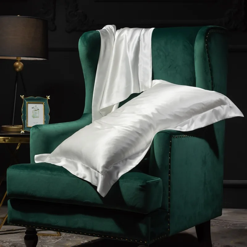 Pure Silk Pillowcase 2 PCS Queen King Size for Hotel Home Soft Healthy Cushion Cover Pillowcase Silk Pillow Case 48*74CM