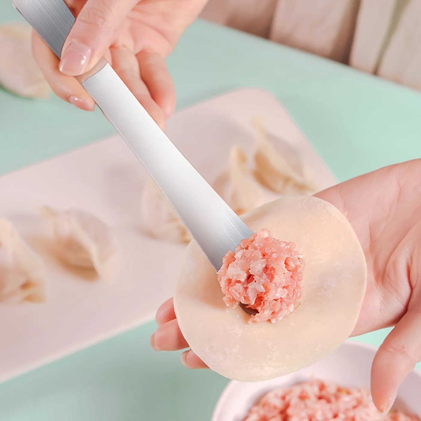 Stainless Steel Stuffing Spoon, Dumpling Stuffing Strip, Wonton Spoon, Manual Dumpling Digging Tool