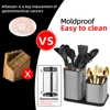 Knife Stand Holder For Kitchen Knife Stainless Steel Knife Holder Stand Cutlery Holder Block High End Kitchen Accessories 4