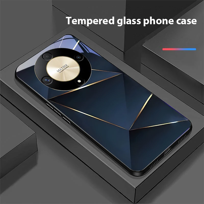 Geometric Prism Tempered Glass Phone Case