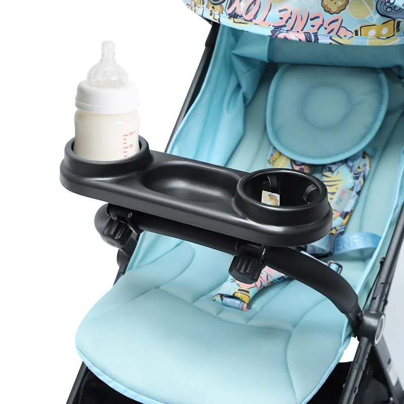 Stroller Dinner Plate Universal Cart Dining Plate Snacks Baby Bottles Holder Handrail Bearing Baby Stroller Accessories