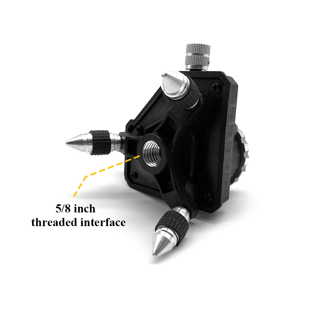 Laser Level Tripod MaKeDa Adjustable Rotation Laser Level Metal Tripod Bracket 360 Rotation Base for 1/4 inch