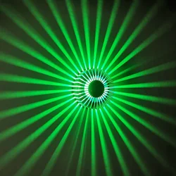 Vibrant LED Ceiling & Wall Light Fixture (Green light)