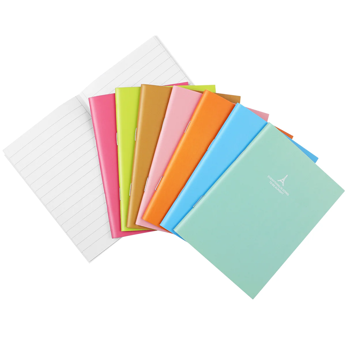 

24PCS Blush Set Notebook, Candy Colors Portable Pocket Notebook Steno Memo Pad Journals ( 8 Colros, 3pcs/ Color Composition