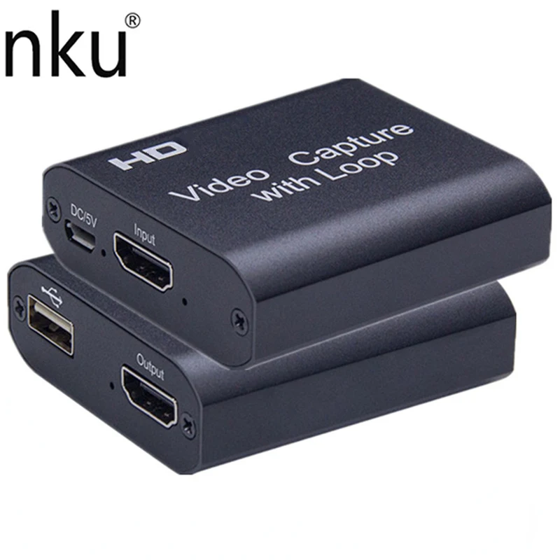 Nku Game Capture Card With Loop Out To Usb 2.0 1080p