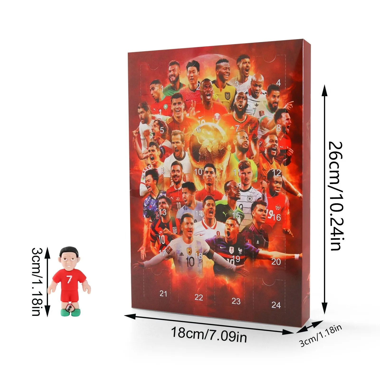 2024 Countdown Advent Calendar Soccer Kit 24 Days Building Advent Calendars Soccer Favors Sports Birthday Christmas Supplies